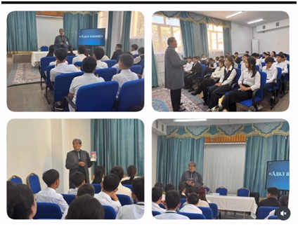 Құрметбек Сансызбайұлымен қонақ дәріс өтті.