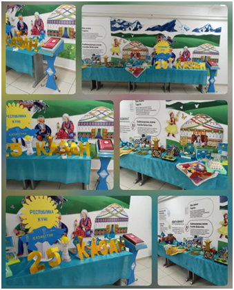 Мектебімізде Республика күніне орай қолөнер көрмесі өтті! 🇰🇿✨ В нашей школе прошла выставка декоративно-прикладного искусства, приуроченная ко Дню Республики!